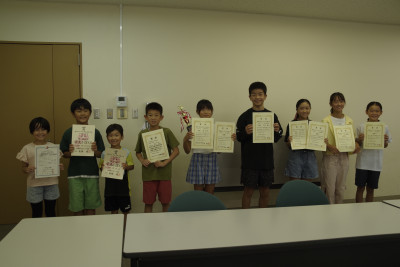 ７月全校集会表彰児童